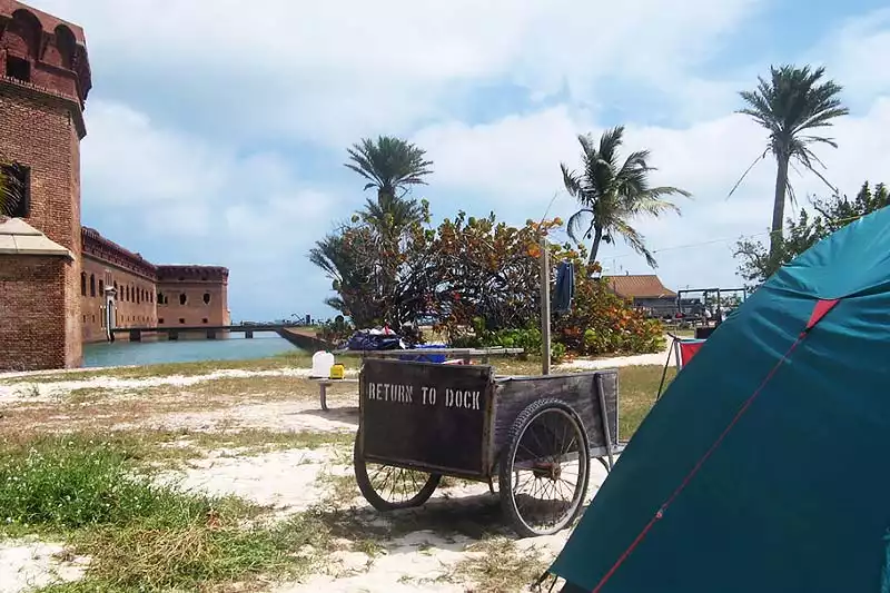 dry tortugas national park tent camping