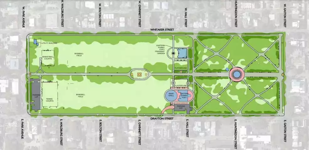 Forsyth Park Map