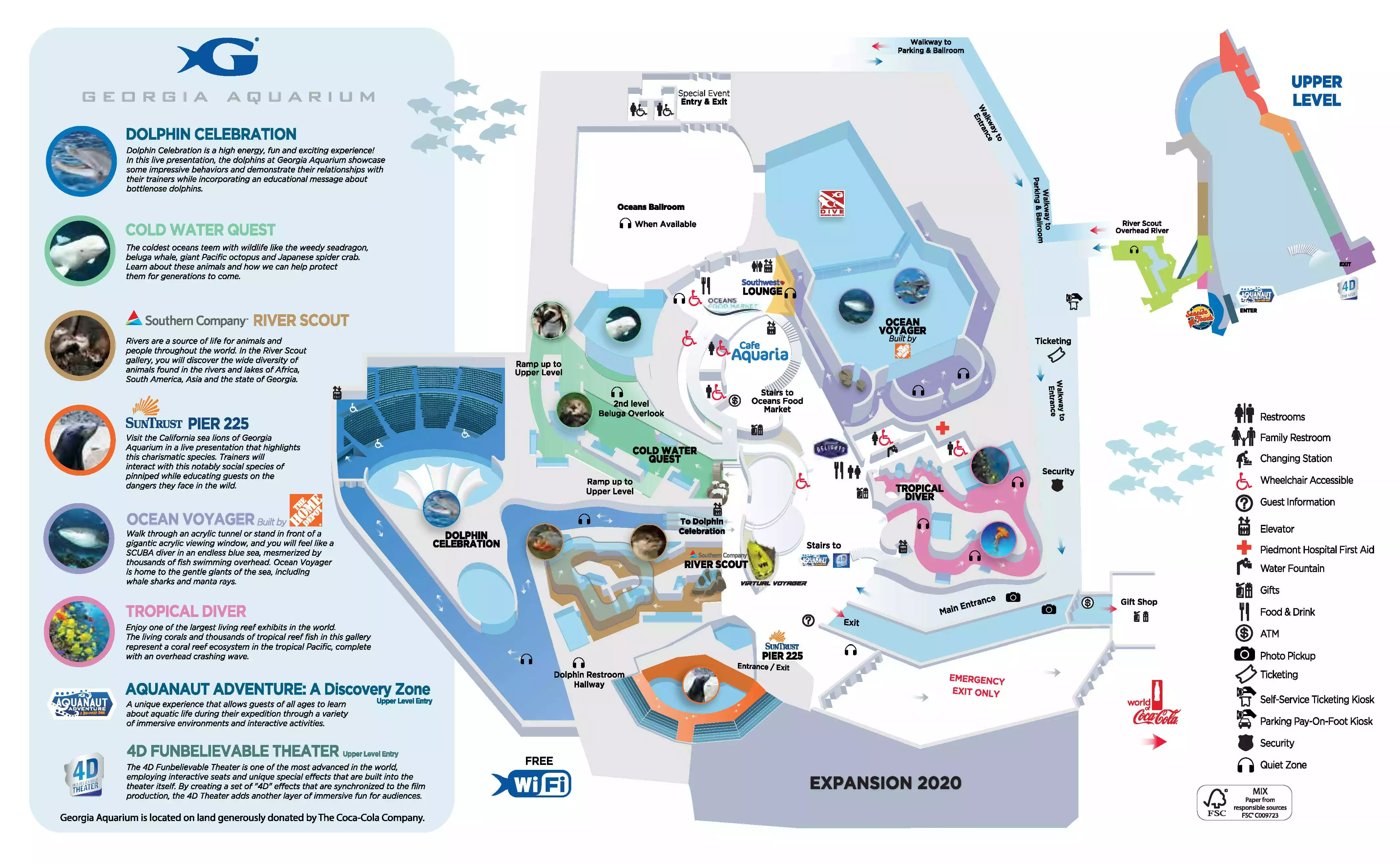 georgia atlanta aquarium travel map