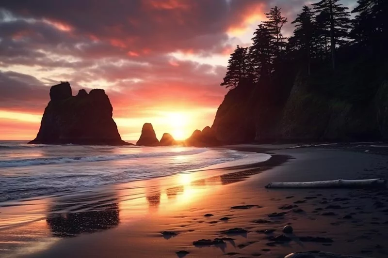 Things To Do At Ruby Beach Sunset